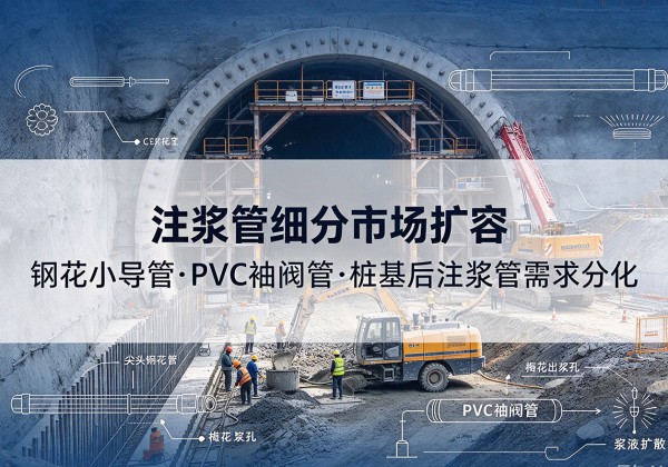 隆尧注浆管细分市场扩容，隧道钢花小导管、PVC 袖阀管、桩基后注浆管需求分化